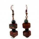 Earrings, Ocean Jasper Gems..
