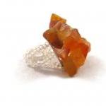 Ring, Amber Gemstone Adjust..