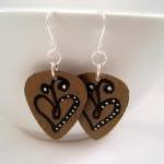 Earrings, Wood Guitar Picks..