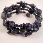 Bracelet, Adjustable Blue L..